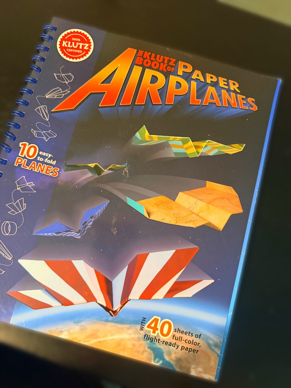 The Klutz Book of Paper Airplanes - Colorful Cover